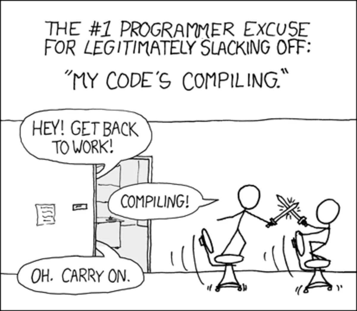 xkcd comics about compiling